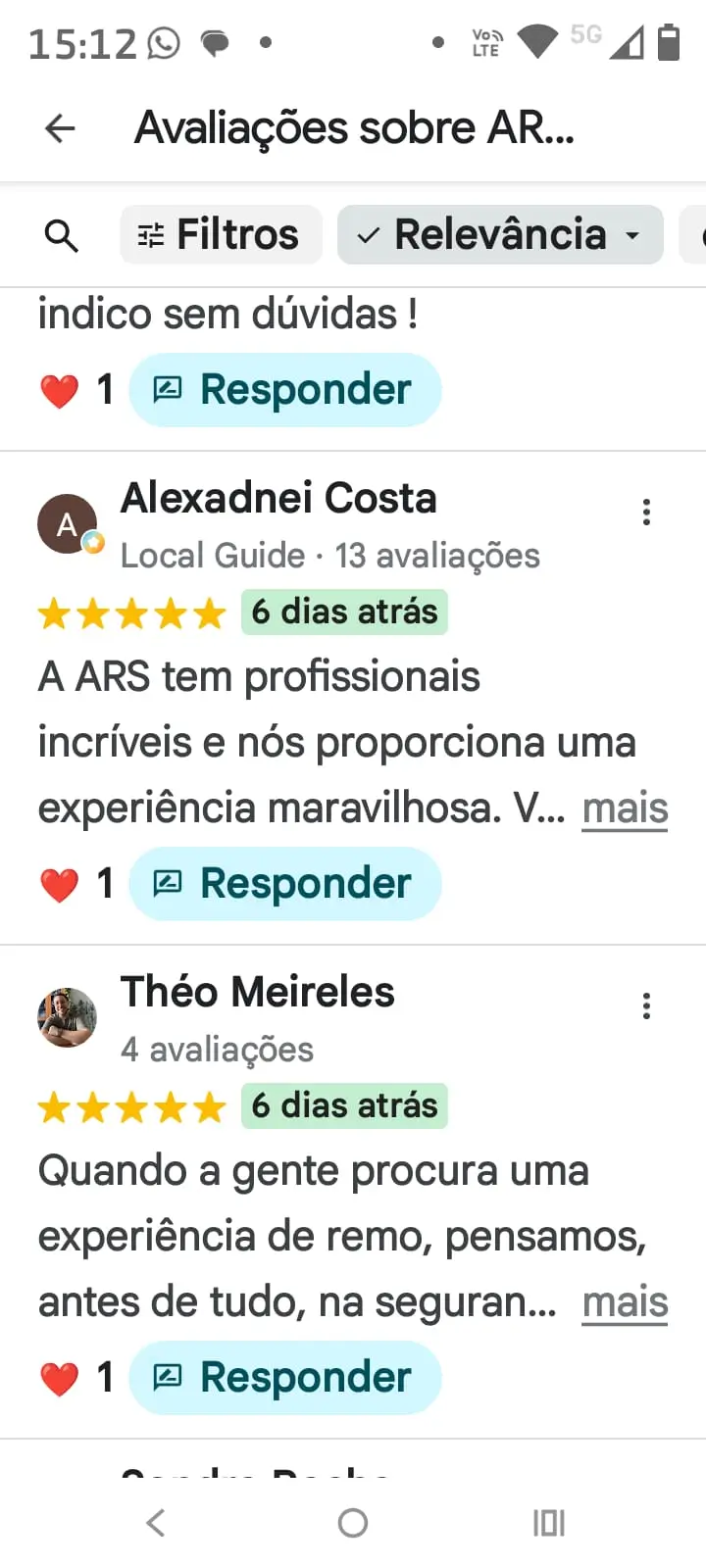 Depoimento sobre a experiência de canoa havaiana na Praia da Preguiça